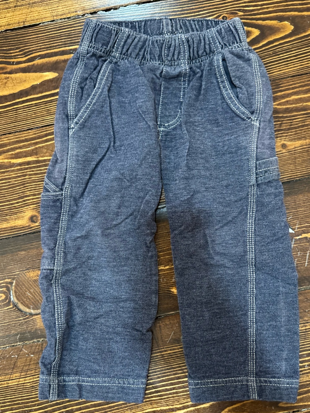 Toddler Grey Tea Collection Casual Cotton Painters Pants